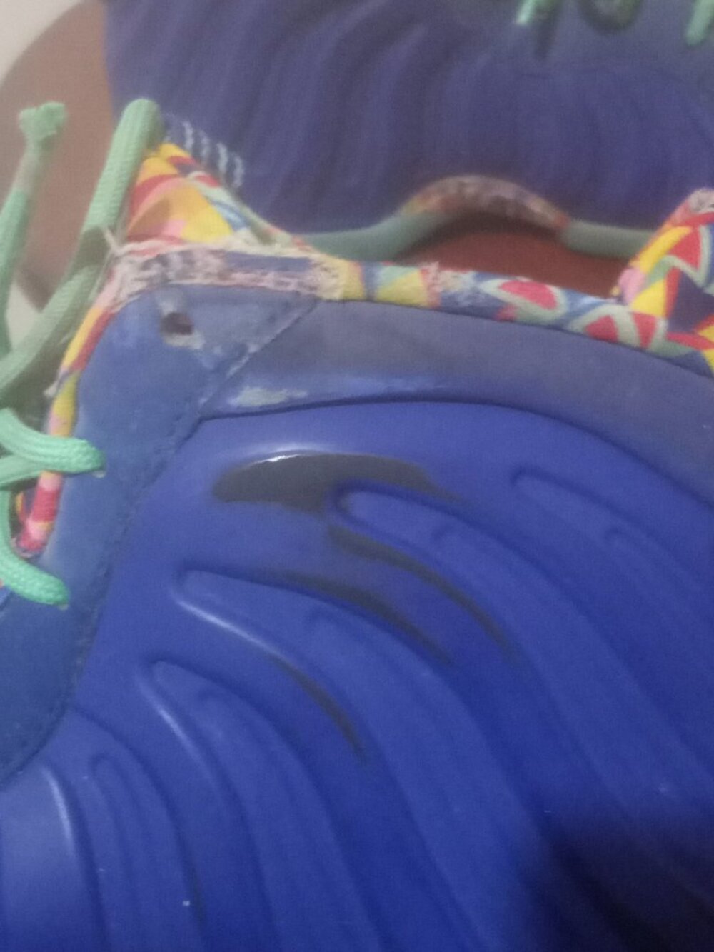 Nike Little Posite One ASW Kaleidoscope DZ5190-400 Kid's Size 4.5Y Sneakers - Picture 11 of 14